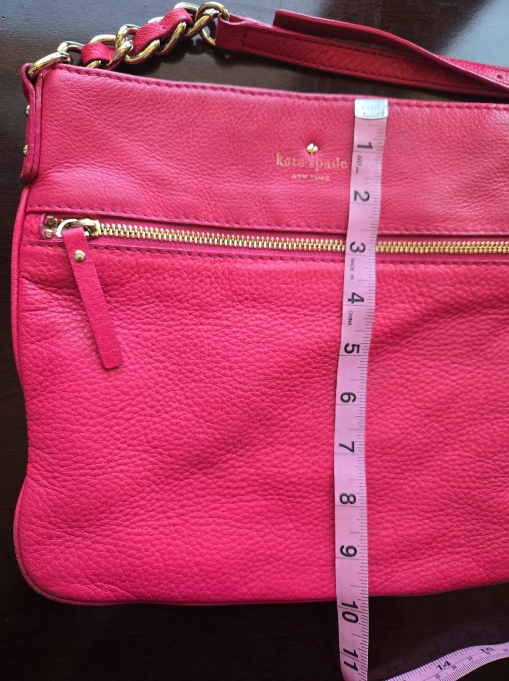 ✨ Kate Spade Hot Pink Crossbody ✨ Barbiecore Pebbled Leather 🎀 - Picture 15 of 15